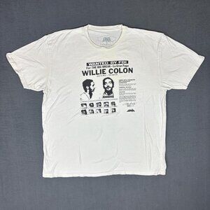 Men's White and Cream T-shirt